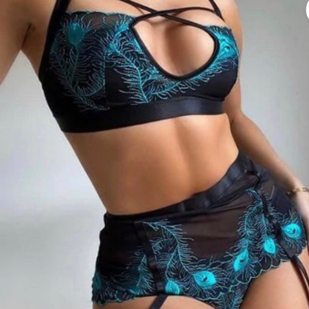 Empress Mimi Majestic Peacock Bra S+